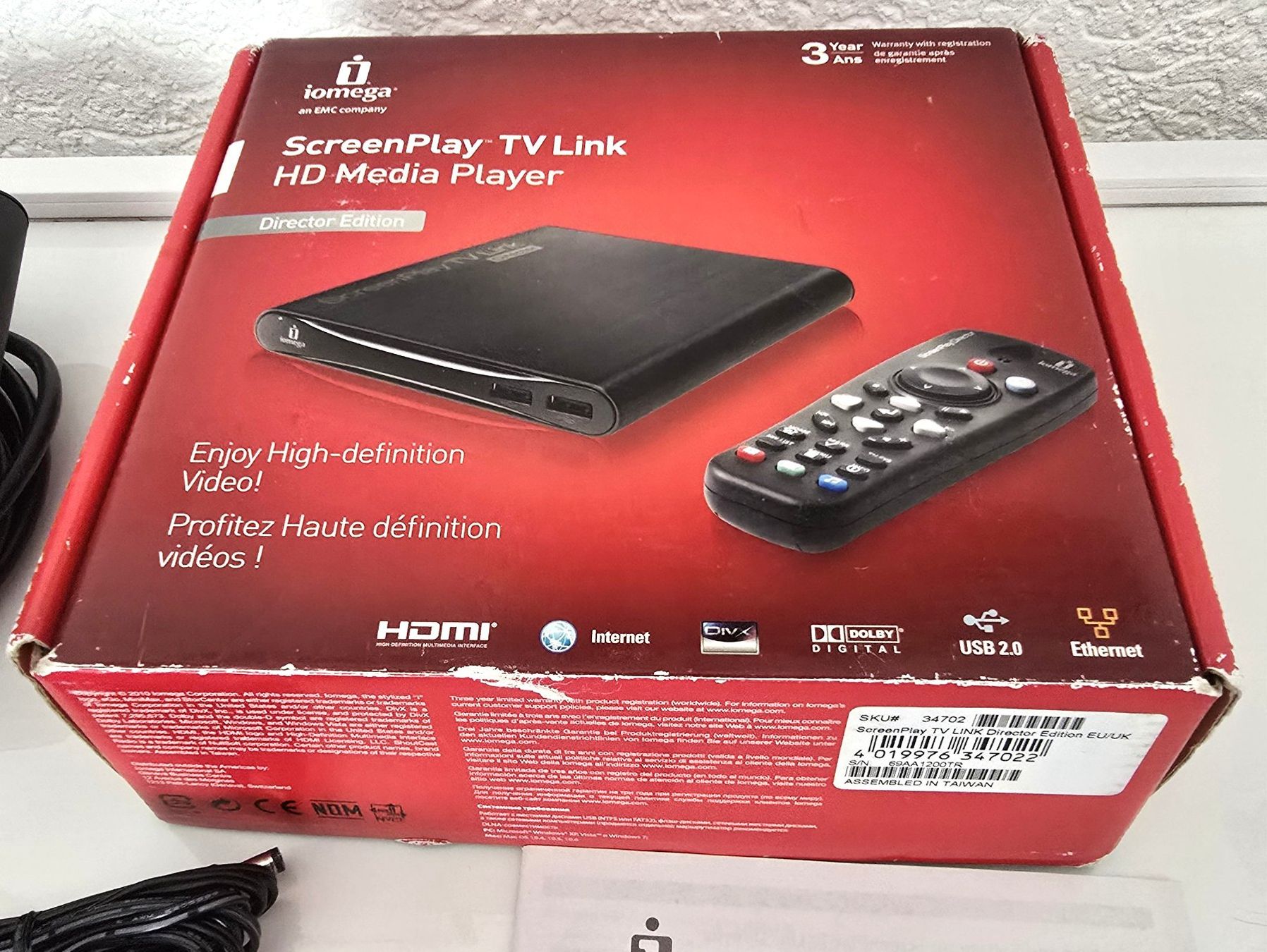 Audio- & Mediensysteme: Iomega ScreenPlay TV Link HD Media Player – Gebraucht aus La Chaux-de-Fonds von Cokecollection