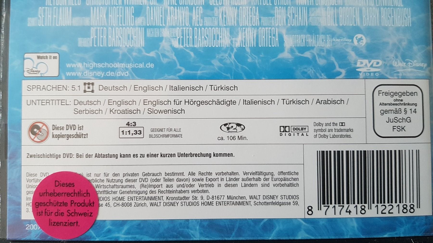 Tous les DVDs: DVD High School Musical 2 / Disney – D'occasion à Oetwil am See par fineli2 1