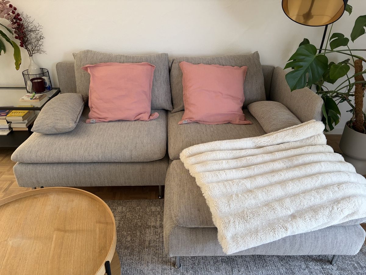 Divani: IKEA Söderhamn 2-Sitzer mit Recamiere – Usato da Illnau venduto da sim_xz75