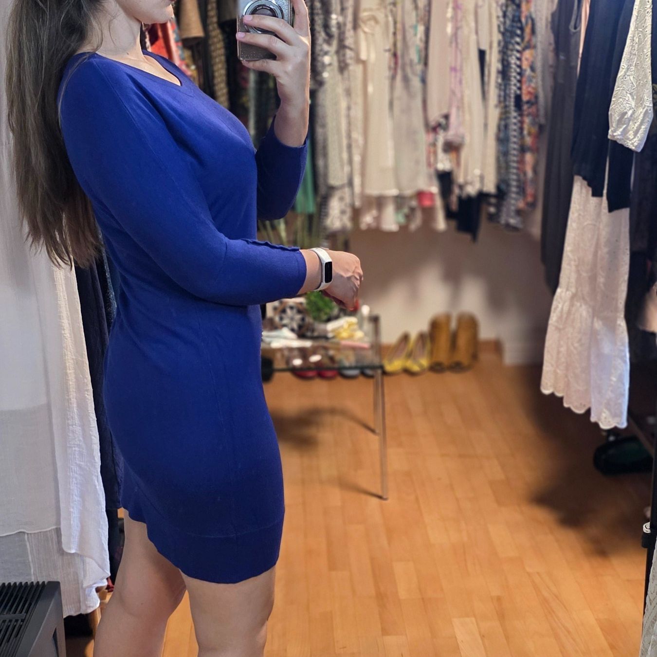 Vestiti: Blaues Kleid M warm elastisch bequem – Usato da Wald ZH venduto da CapLux 1