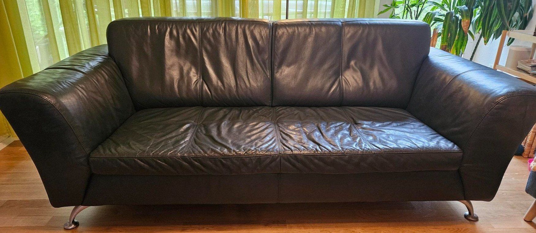 Pfister Divani: Ledersofa, schwarz, Pfister – Usato da Basel venduto da vas_rgr8