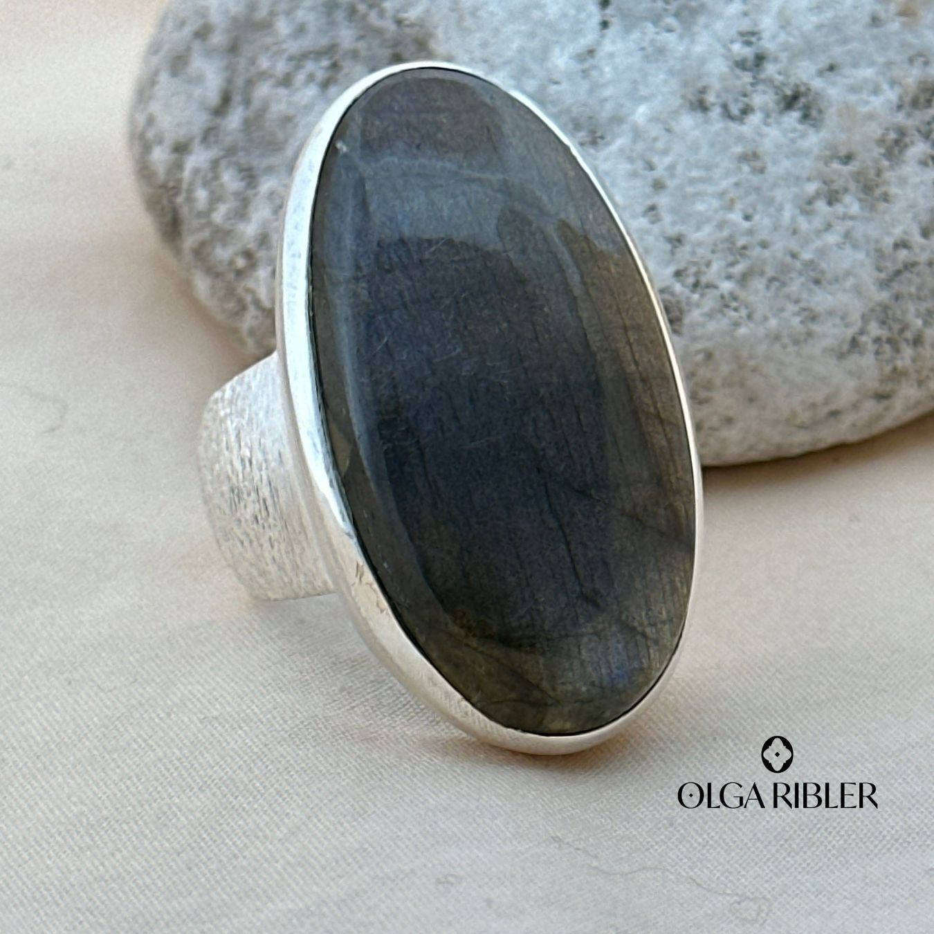 Olga Ribler Ringe: Unikate Silber Ring 925 Grösse 58 mit Labradorite – Neu (gemäss Beschreibung) aus Luzern von Schmuckoutlet 5