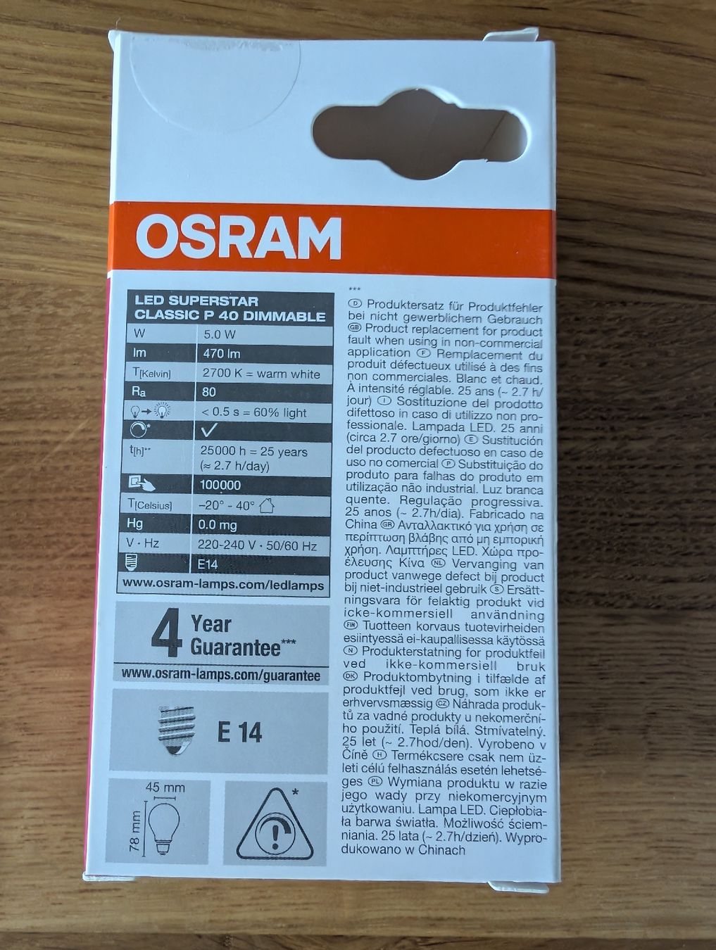 Osram Lampes: 9x OSRAM E14 LED Warm White – Neuf avec emballage d'origine à Pfäffikon ZH par Labdi 2