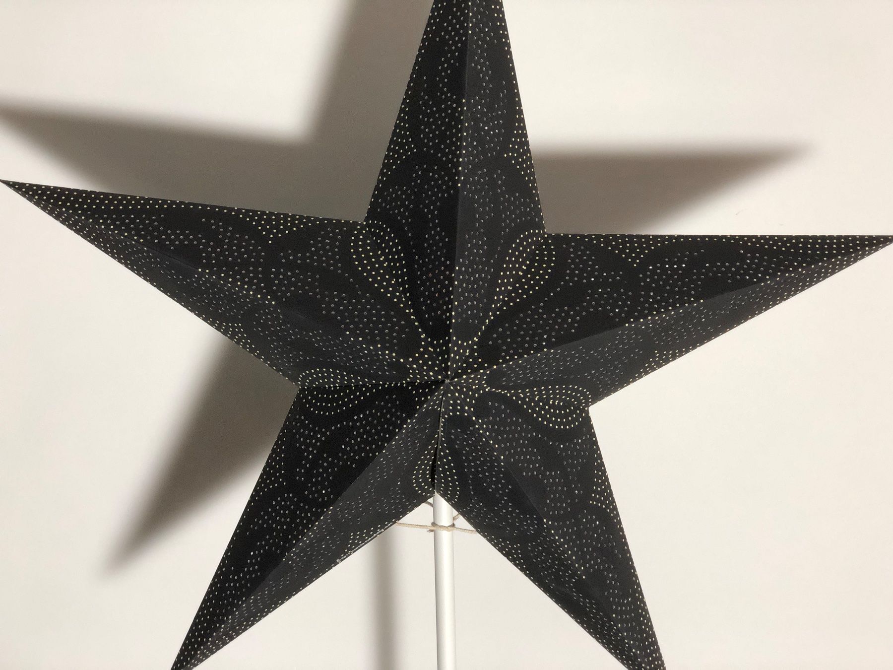 Lampen: Leuchtstern - damaskus black - 60cm / mit Standfuss + LED – Neu und originalverpackt aus Bergdietikon von Garak 4