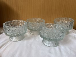 4er Set Vintage ARKTIS Georgshütte Dessertschalen