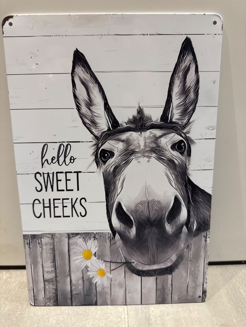 Ecriteaux: Hello SWEET CHEEKS / ANGEBOT METALL SCHILD – Neuf avec emballage d'origine à Seon par Aaargauer01 2