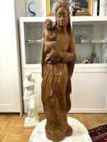 Magische Liebe von Mutter und Kind Skluptur masive Holz Sig.