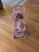 Puppenwagen Zwillingswagen 2 Sitz
