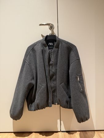 Bomberjacke Zara grau