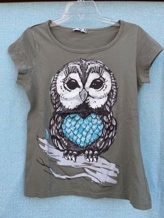 AJC FASHION Shirt Gr. 40 mit Eulen Print
