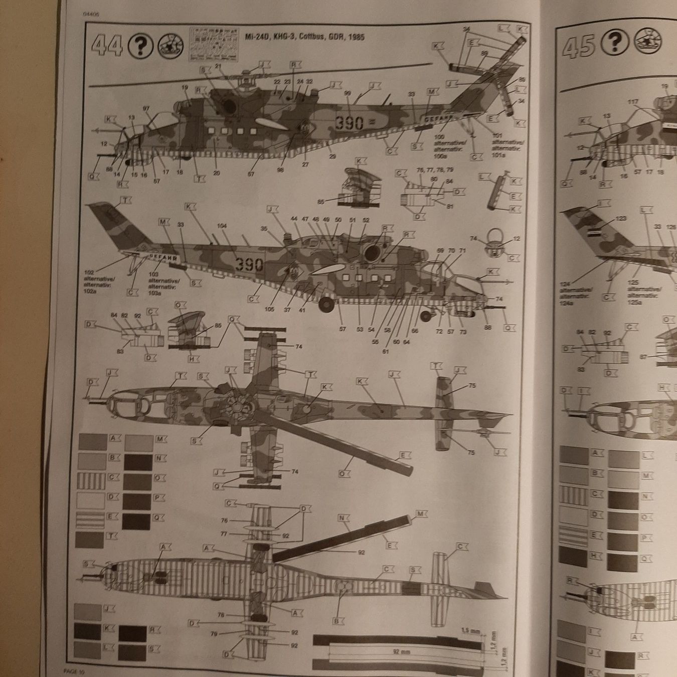Revell Kits de montage: 1991 ... MIL Mi-24 Hind D/E ... Revell 04405 – Neuf (Voir description) à Bonstetten par Benibanny59 2