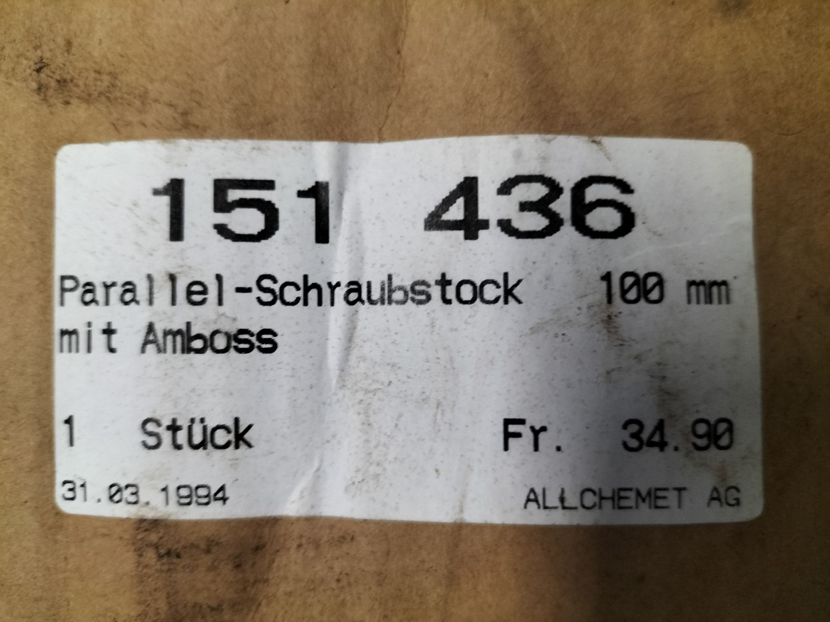Tutti gli attrezzi: Parallel-Schraubstock aus Spezialguss – Usato da Innerberg venduto da simon30432 5