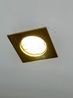 7 Decken Lampe Spots Spot Gold-Farbe für LED und Halogen💡