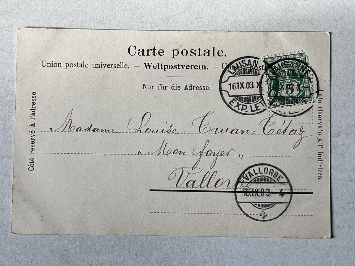 Cartoline postali: Perroy Schweiz, von 1903 – Usato da Strengelbach venduto da Aschatan5 1