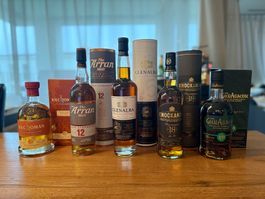 5 Whisky, inkl. 45 jhr. und World’s Best Single Malt 2021