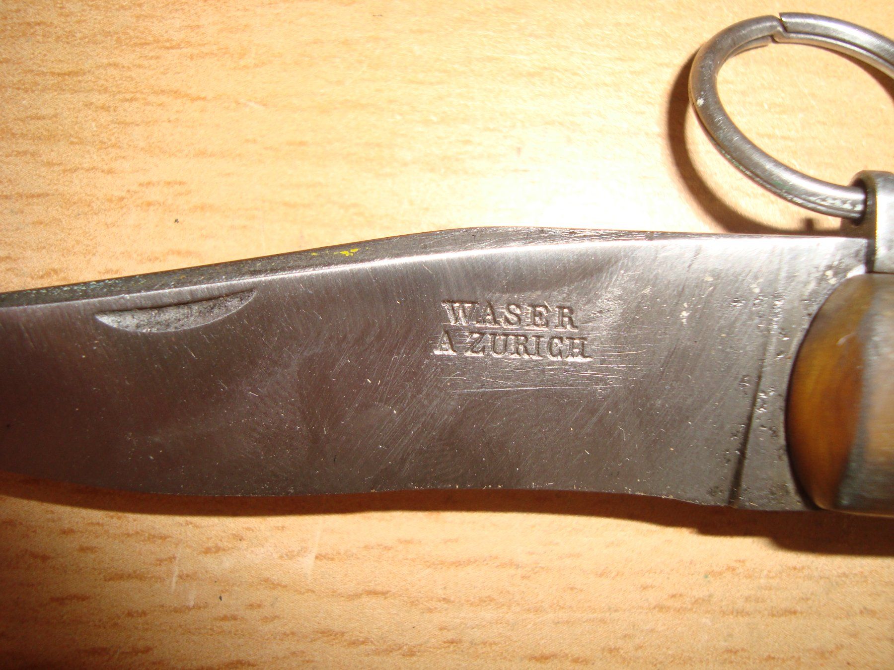 Coltelli tascabile: Antikes Klappmesser Waser Zürich – Usato da Vordemwald venduto da tinumesser 1