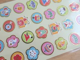 Stickerbogen Japan Japanische Symbole
