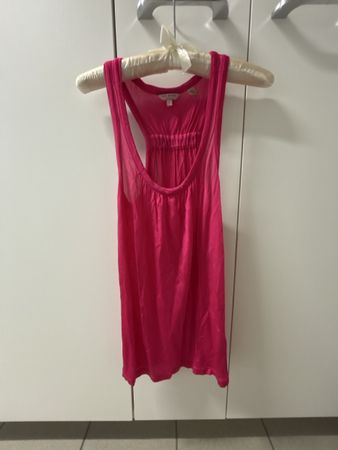 Ted Baker ladies top size 1 pink viscose racerback