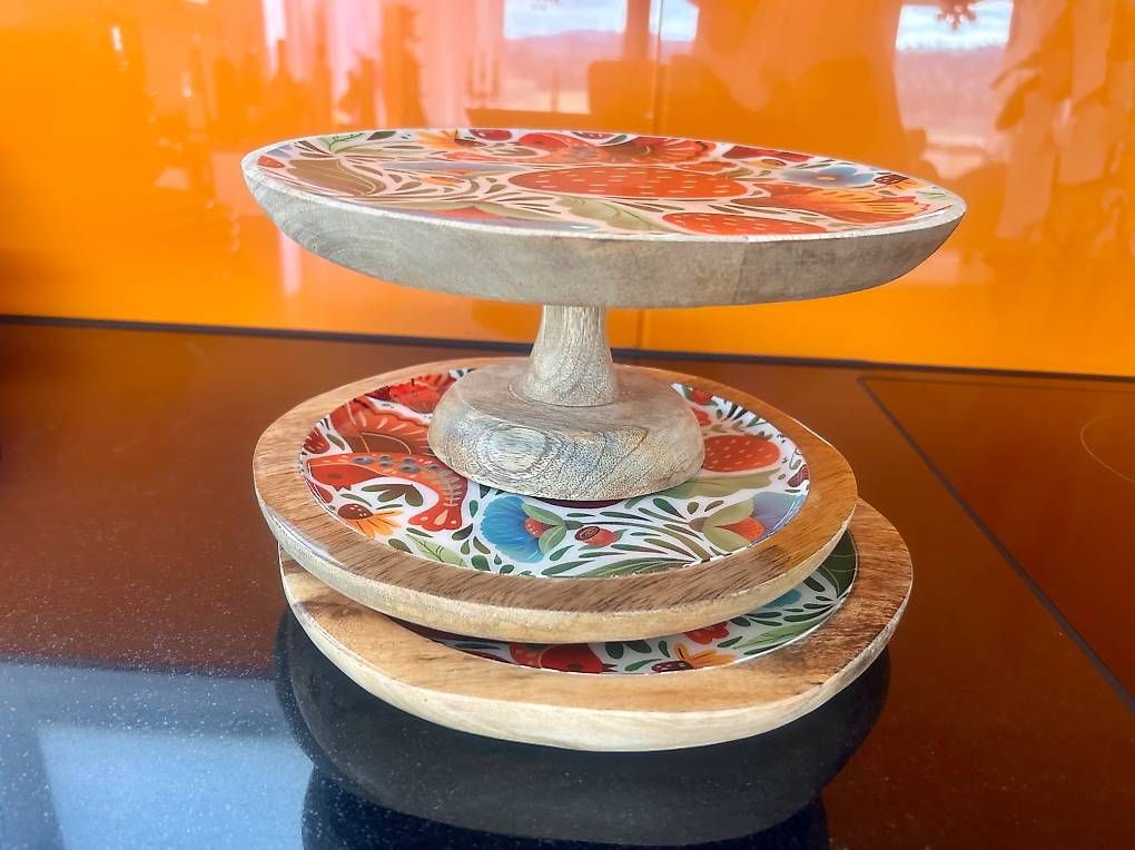 Set di piatti: Etagere Teller Erbeeren Motiv – Usato da Ruswil venduto da BB_TT_1