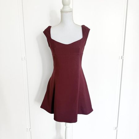 SHEIN Robe Rouge Bordeaux - Taille S - NEUF