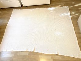 Tagesdecke weiss - Masse 170 x 210 cm