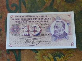 SUISSE  10  Francs  1969  (6598)  Billet