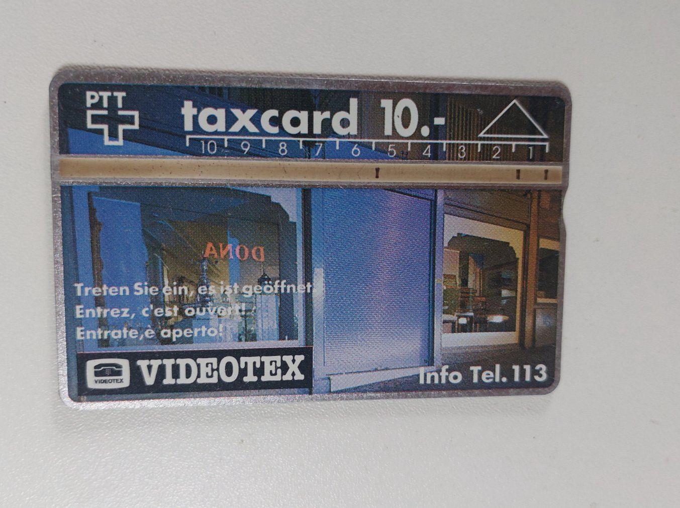 Swisscom Schede telefoniche: Alte PTT Taxcard 10 Franken – Usato da Erlinsbach venduto da pfunky