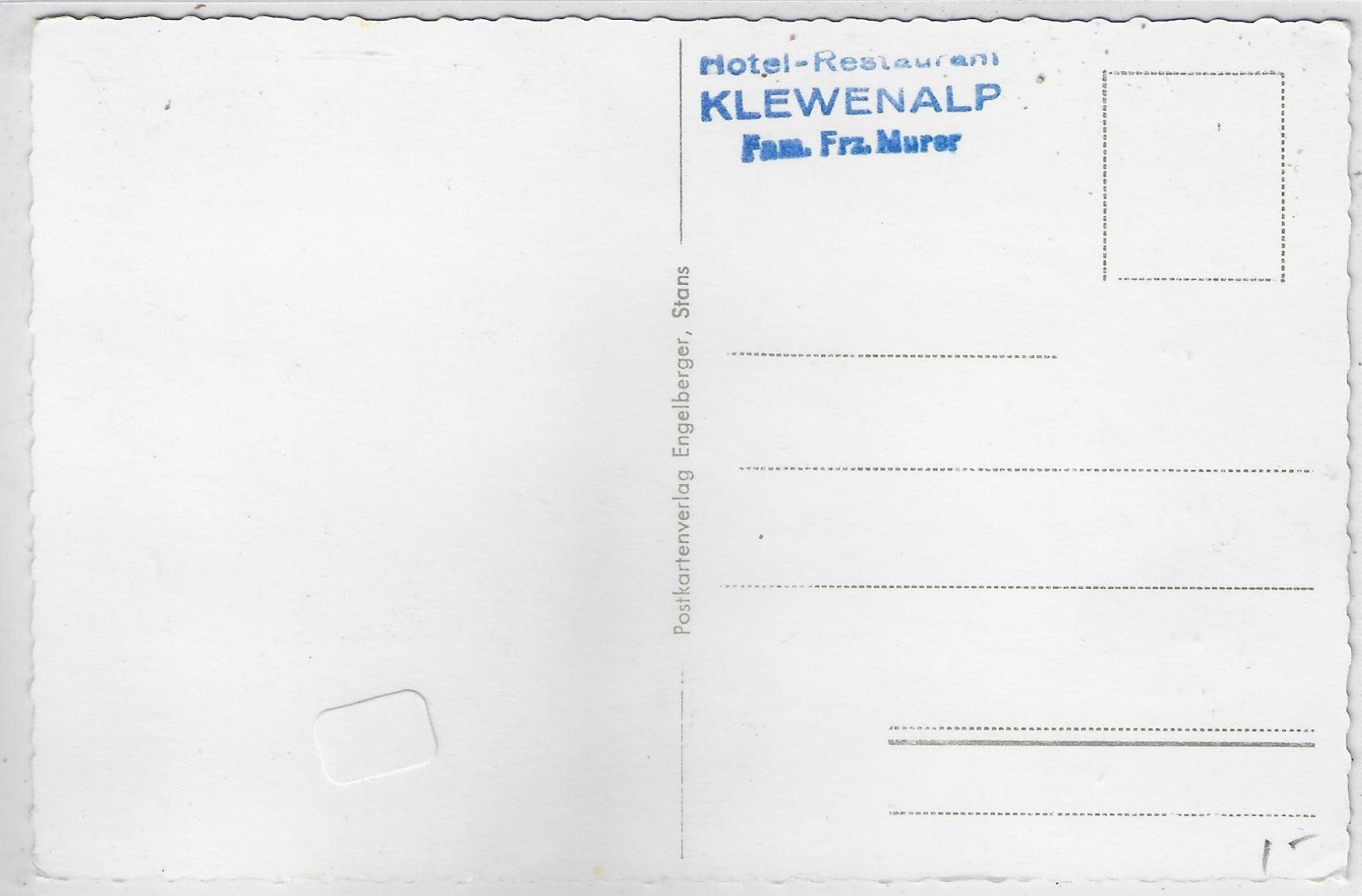 Cartoline postali: Klewenalp – Usato da Ettingen venduto da Kartenplanet 1