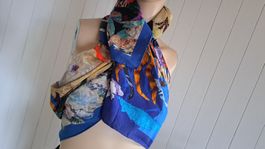 TONE BARKER SILK Foulard BALI NULLE Künstler Seidentuch