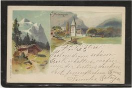 AK/PPC Meiringen gelaufen 16.06.09 nach Leysin [AKCH35]
