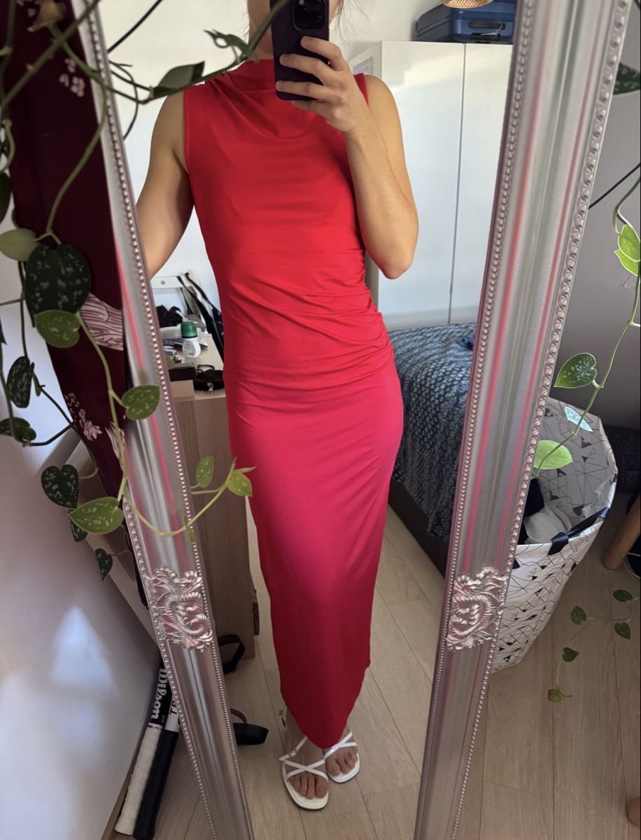Only Vestiti: Long dress red – Nuovo e nell'imballaggio originale da Genève venduto da chk_h2dy