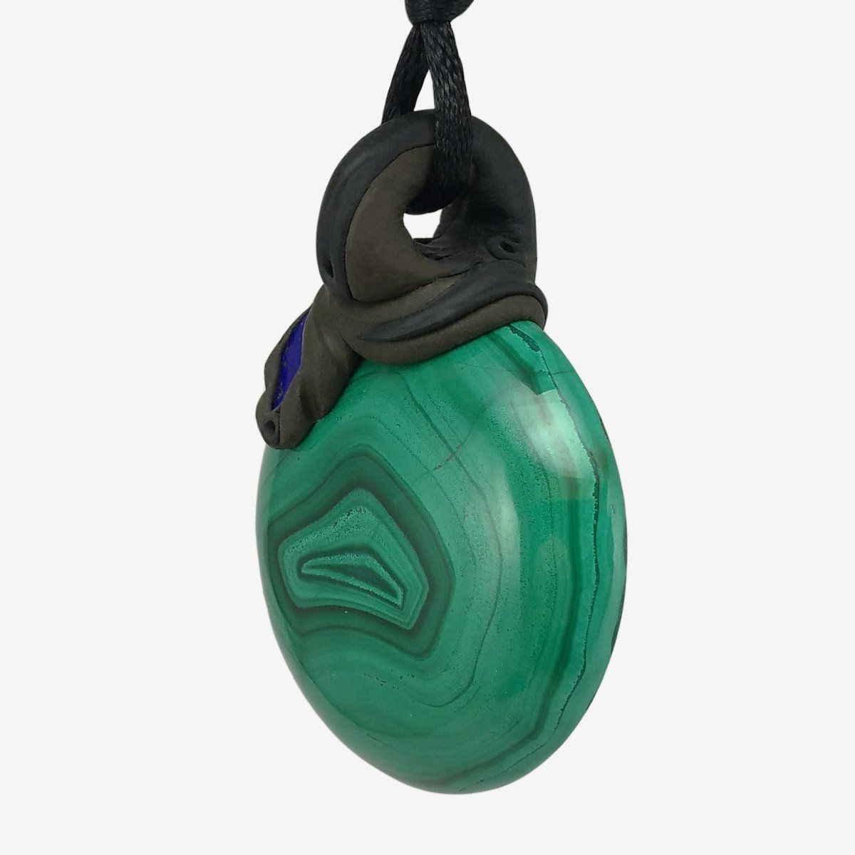 Pietre preziose: Malachit Steinanhänger mit Lapislazuli – Nuovo e nell'imballaggio originale da Meilen venduto da BYRD-Design 1