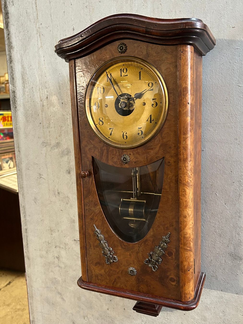 Orologi da terra & Orologi da parete: TOP RAR ELECTRIC BULLE WALL CLOCK um 1920 – Usato da Sugiez venduto da brockicenter 6