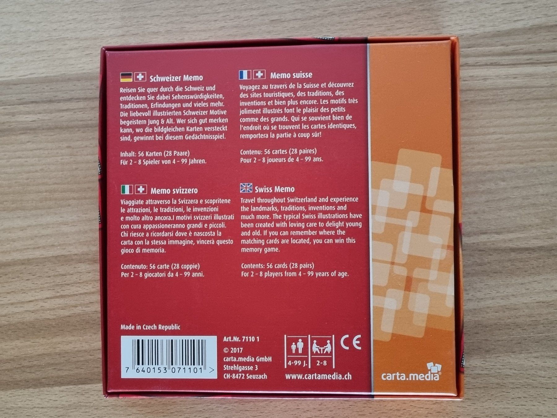 Spiele: Schweizer Memo Spiel – Gebraucht aus Weite von Nur63 4