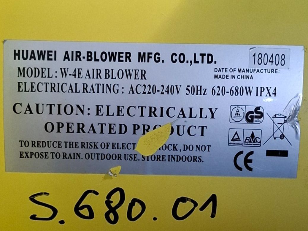Laubbläser & Laubsauger: soufflerie Huawei Air-Blower W-4E 680W – Gebraucht aus Villars-Ste-Croix von pau_8fls 2