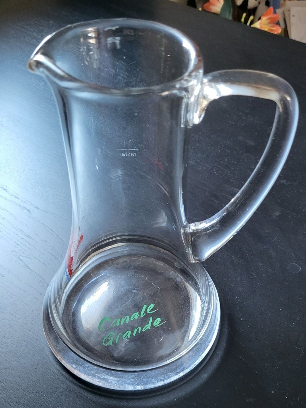 Caraffe: Feldschlösschen Karaffe 1 Liter Canale Grande – Nuovo (secondo la descrizione) da Huttwil venduto da Tgv03 1