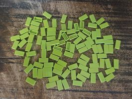 lego 3069 lot de 100 pièces Lime Tile 1 x 2