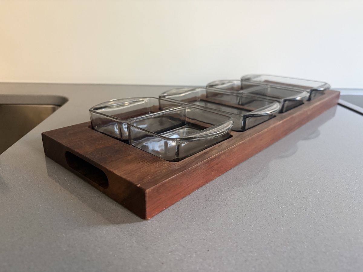 Plateaux: Danish teak apero platte – Neuf (Voir description) à Zürich par Son_77 2