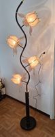 Stehlampe mit Blumendesign, Vintage Look, Top Zustand!