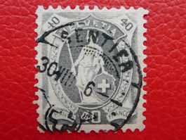 Stehende: Nr.89B idealer Vollstempel von SENTIER (VD)