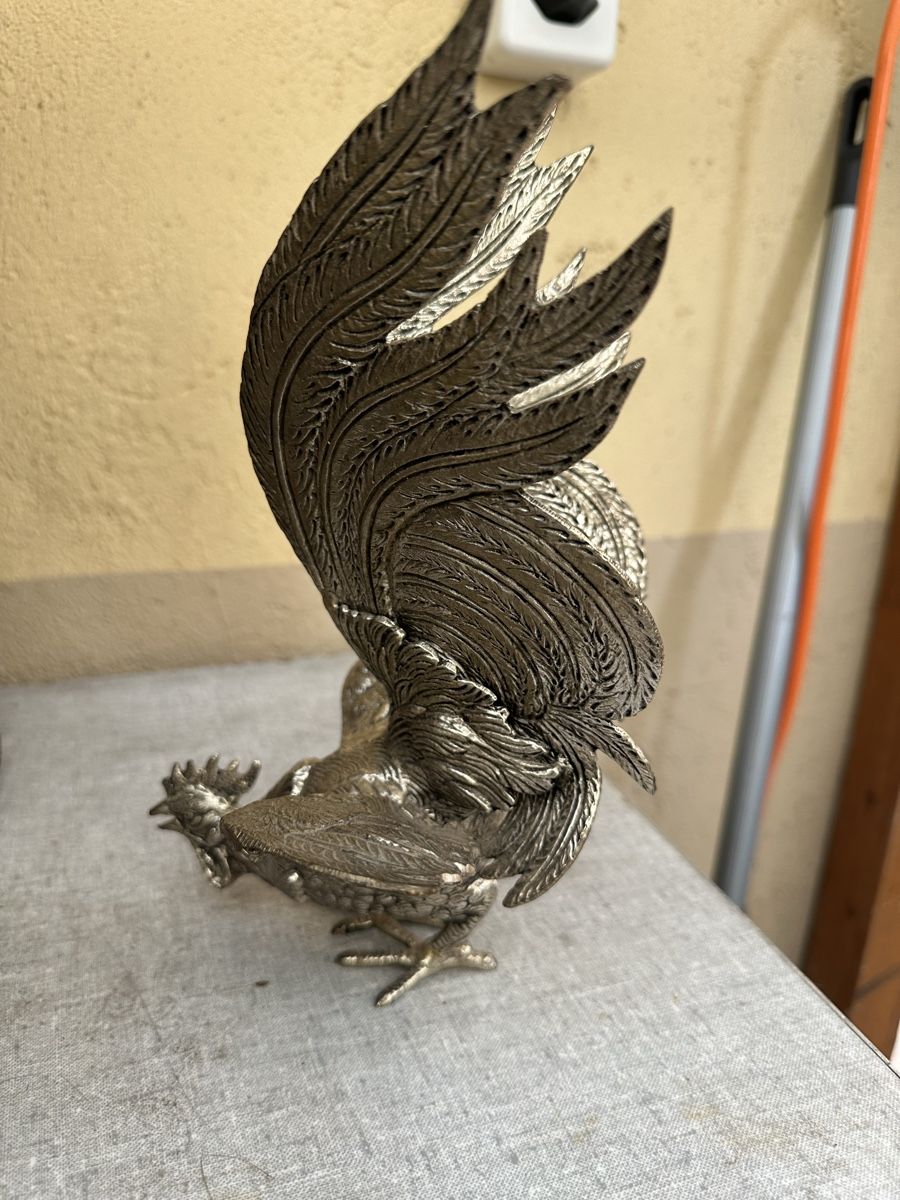 Figurines: Versilberte Hahn Figur – D'occasion à Oberentfelden par vilibrand 1