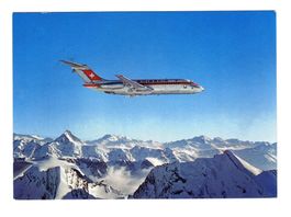AK Swissair DC-9 Postkarte, Alpenflug, Top Zustand!