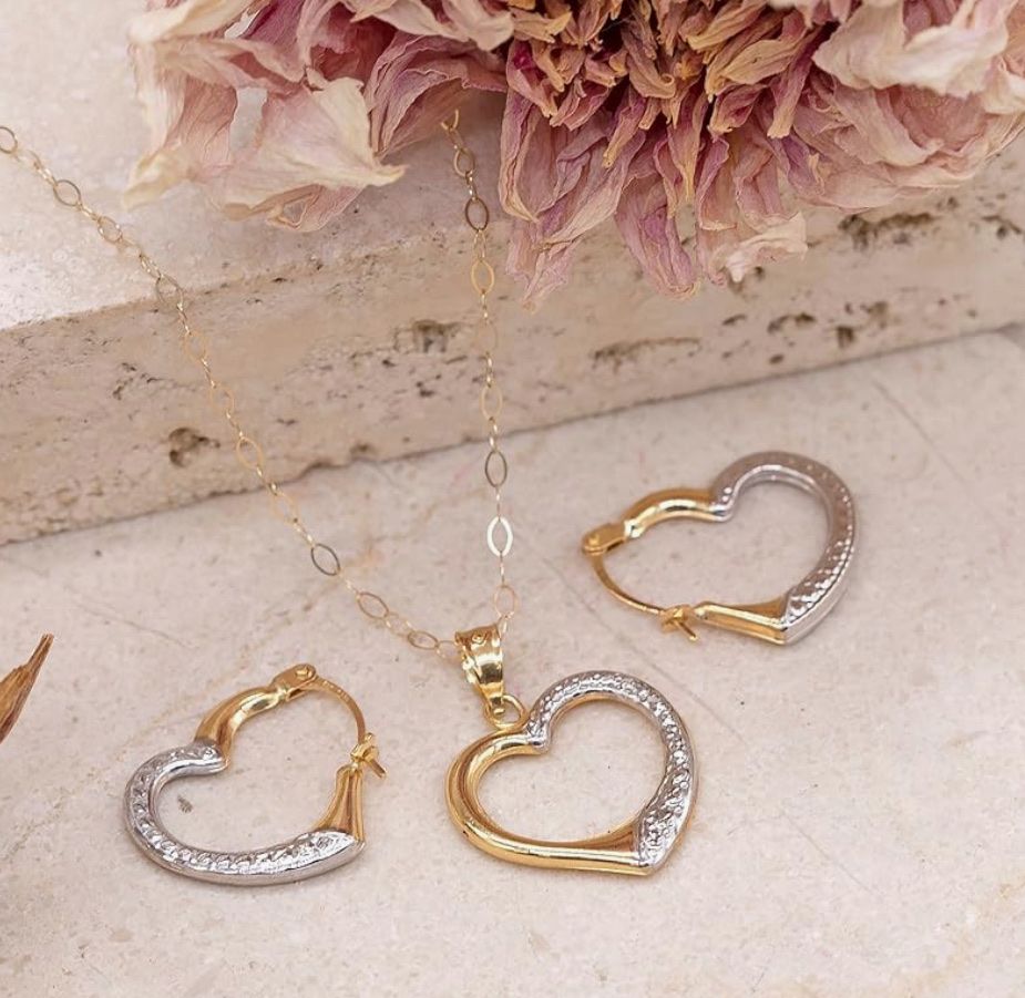 Ketten: Ohrringe aus echt Gold set – Neu und originalverpackt aus Hemmental von BlingBling1