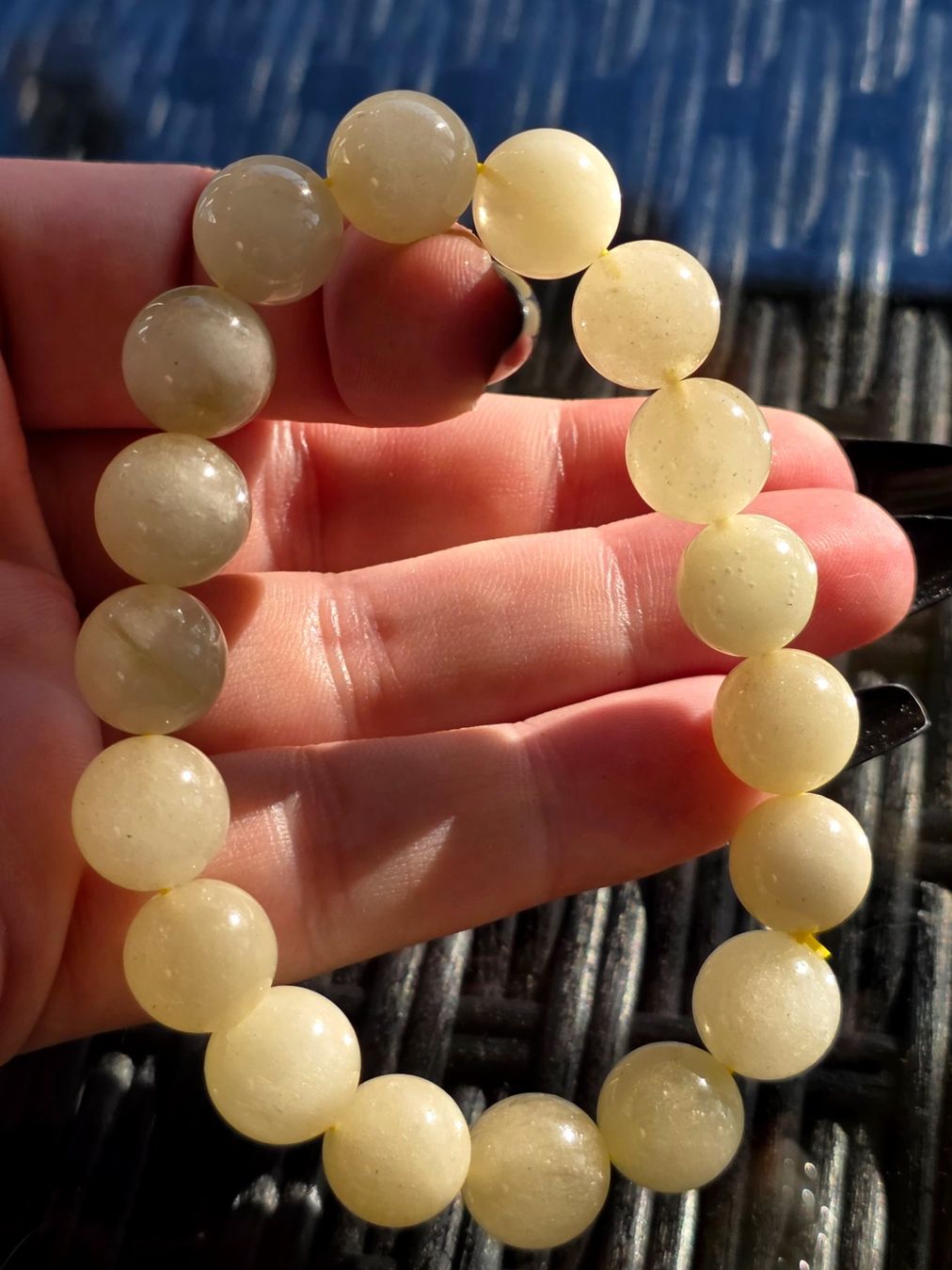 Mineralien & Heilsteine: Lybisches Wüstenglas / Tektit Armband D – Neu und originalverpackt aus Matzingen von Shay_Crystalz 1