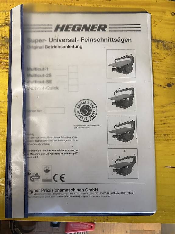 Seghe: Dekupiersäge/ Feinschnittsäge Hegner Multicut-SE  – Usato da Moosseedorf venduto da mbr_bd8h 3