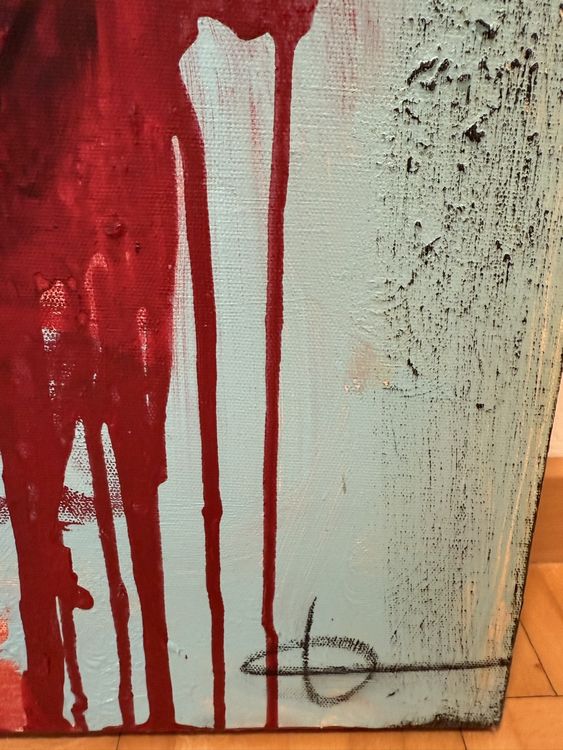 Abstraktes Acrylbild Portrait - Unikat by Art Désirée (80x80 8