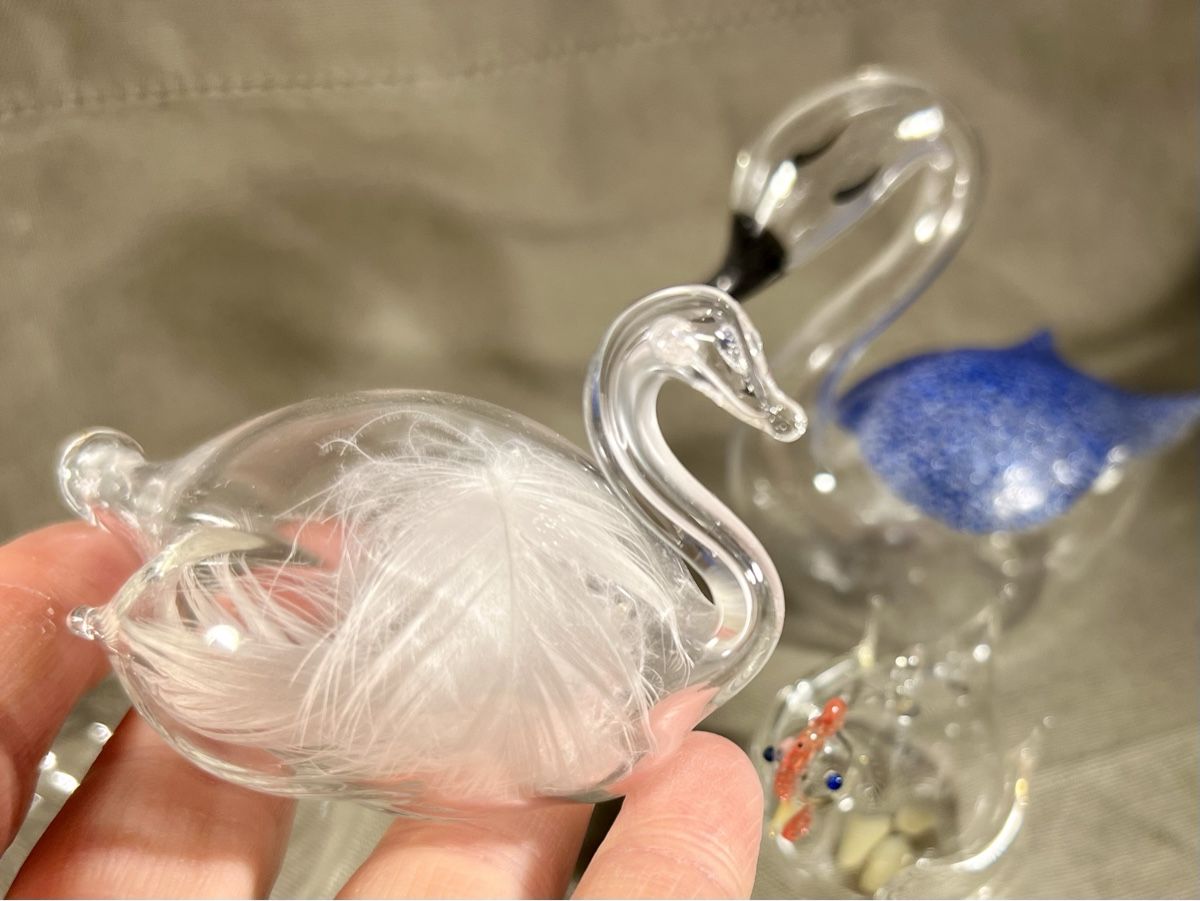 Alle Dekorationen: 3 jolis oiseaux en verre soufflés, décoration – Gebraucht aus Genève von DELIRBEADS 6