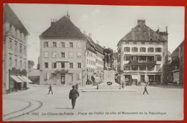 La Chaux-de-Fonds 1920, mit Stabstempel CORBATIÈRE