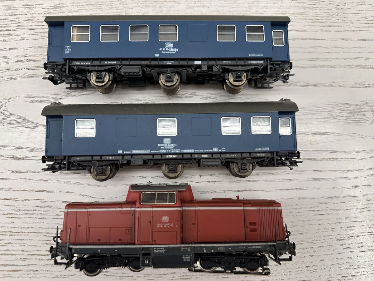 Märklin Modellini di ferrovie: Märklin 3072 DB BR 212 Bauzug – Usato da Lupsingen venduto da New-Haven 3