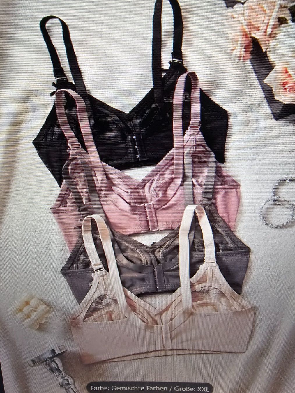 Sonstige Unterwäsche: 4er Set, Spitze Push-Up BH Gr XXL – Neu (gemäss Beschreibung) aus Sumiswald von Sumo68 1